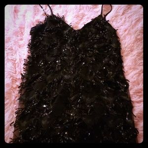 Black Dress With Black Sequins